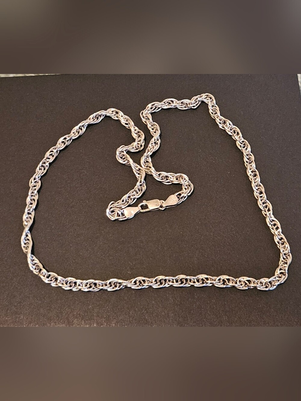 Classic Sterling Silver Rope Chain Necklace - Women's Jewelry